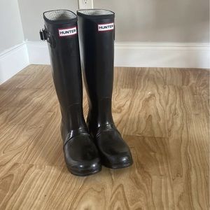 Hunter Original Tall Boots Black Size 7